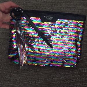 Brand New Victoria’s Secret reversible sequin bag!